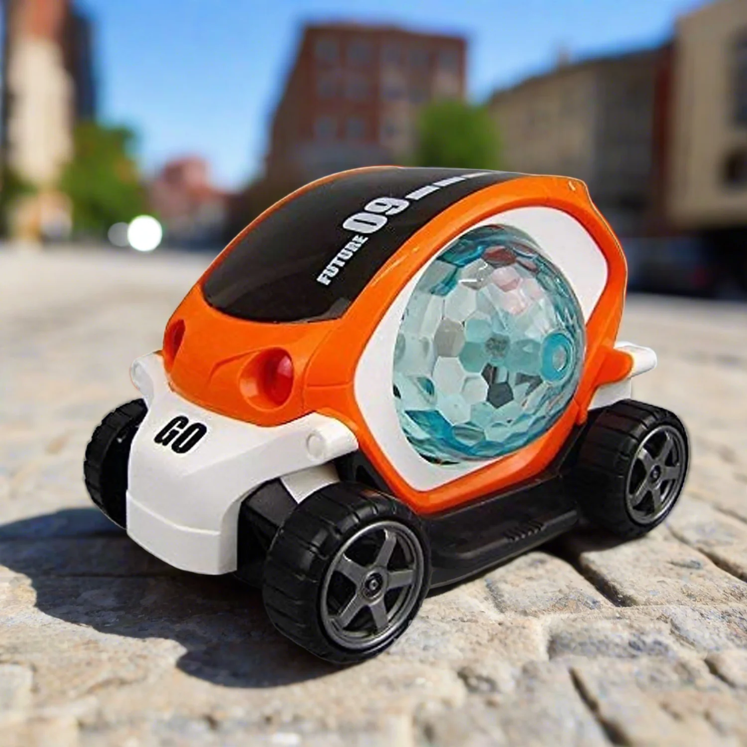 PLASTIC 360 DEGREE ROTATING STUNT CAR TOY FOR KIDS